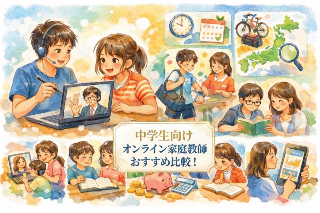 中学生向けオンライン家庭教師おすすめ比較！費用・特徴・高校受験対策の選び方を徹底解説