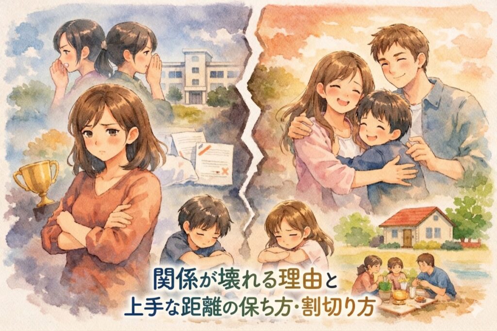 中学受験でママ友と疎遠になった…関係が壊れる理由と上手な距離の保ち方・割り切り方