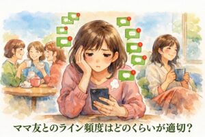 ママ友とのライン頻度はどのくらいが適切？毎日くるLINEのほどよい距離感と対処法