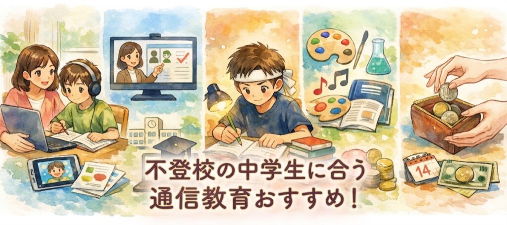 不登校の中学生に合う通信教育おすすめ！高校受験対策と出席扱い制度を徹底解説