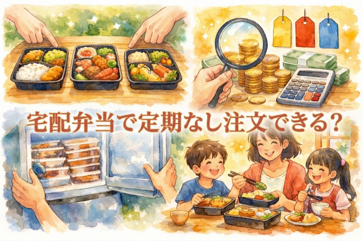 宅配弁当で定期なし注文できる？都度購入OKサービスの比較と後悔しない選び方のコツ
