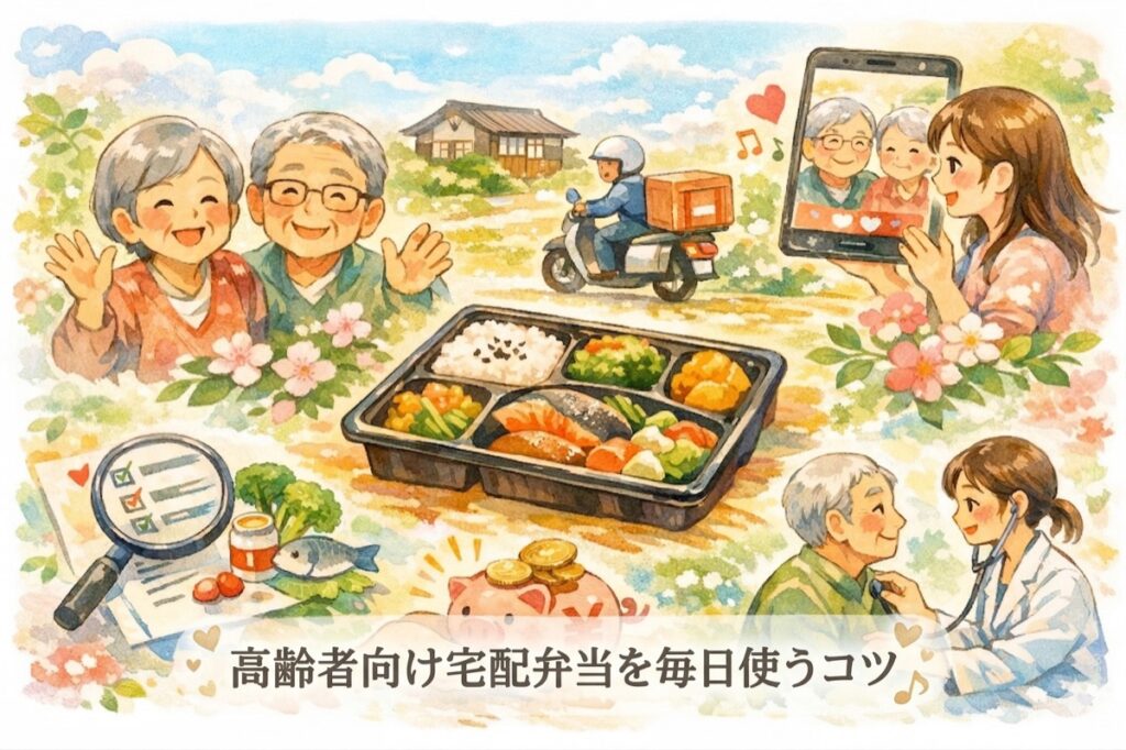 高齢者向け宅配弁当を毎日使うコツ｜遠くに住む親の栄養管理を負担なく続ける選び方