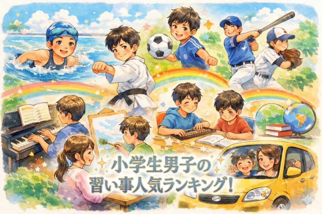 小学生男子の習い事人気ランキング！息子の個性を伸ばす習い事の選び方と続けるコツ