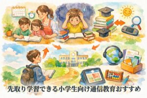 先取り学習できる小学生向け通信教育おすすめ7選！ハイレベル教材の選び方と弊害リスクも解説