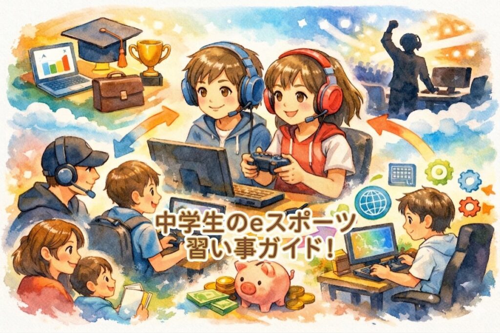 中学生のeスポーツ習い事ガイド！スクールの選び方・月謝の費用相場・将来性をまとめて解説