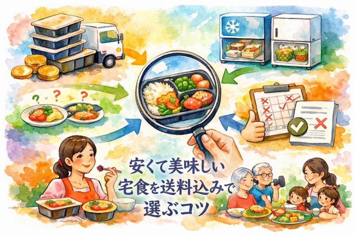 安くて美味しい宅食を送料込みで選ぶコツ｜後悔しない比較ポイントと節約術まとめ