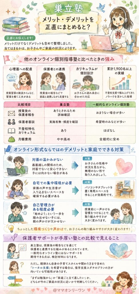 巣立塾のメリット・デメリットを正直にまとめると？