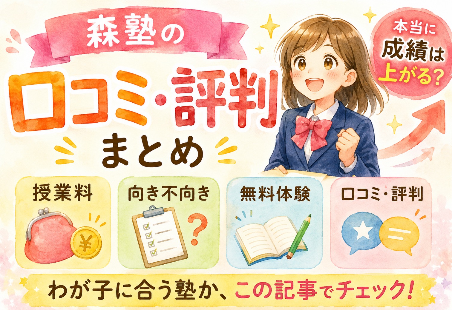 森塾の口コミ・評判まとめ｜本当に成績は上がる？授業料・向き不向き・無料体験まで解説