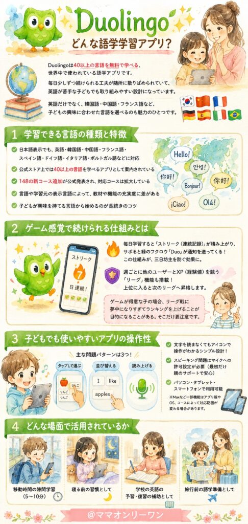 Duolingoとは、どんな語学学習アプリ？