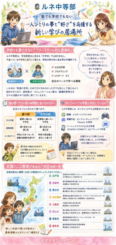 ルネ中等部って、いったいどんな場所なの？