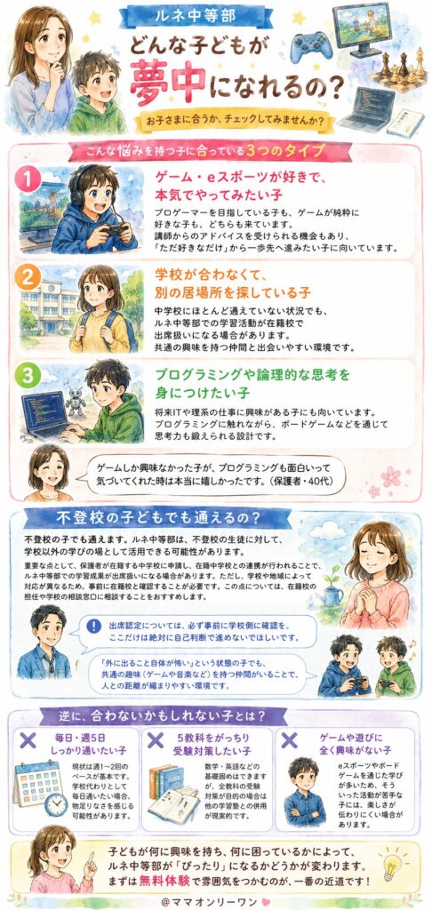 ルネ中等部 どんな子どもが夢中になれるの？