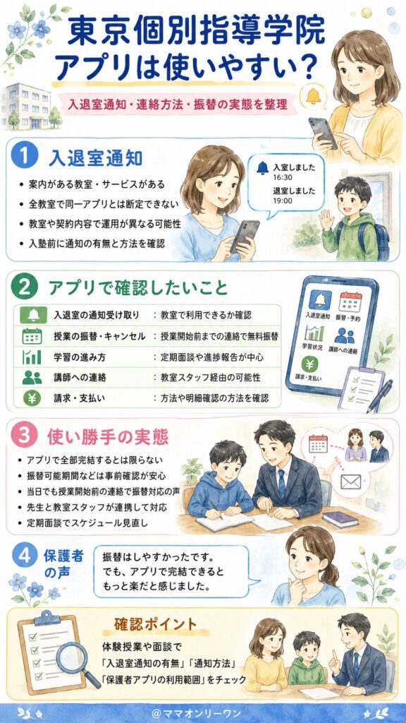 東京個別指導学院のアプリは、使いやすいのか？