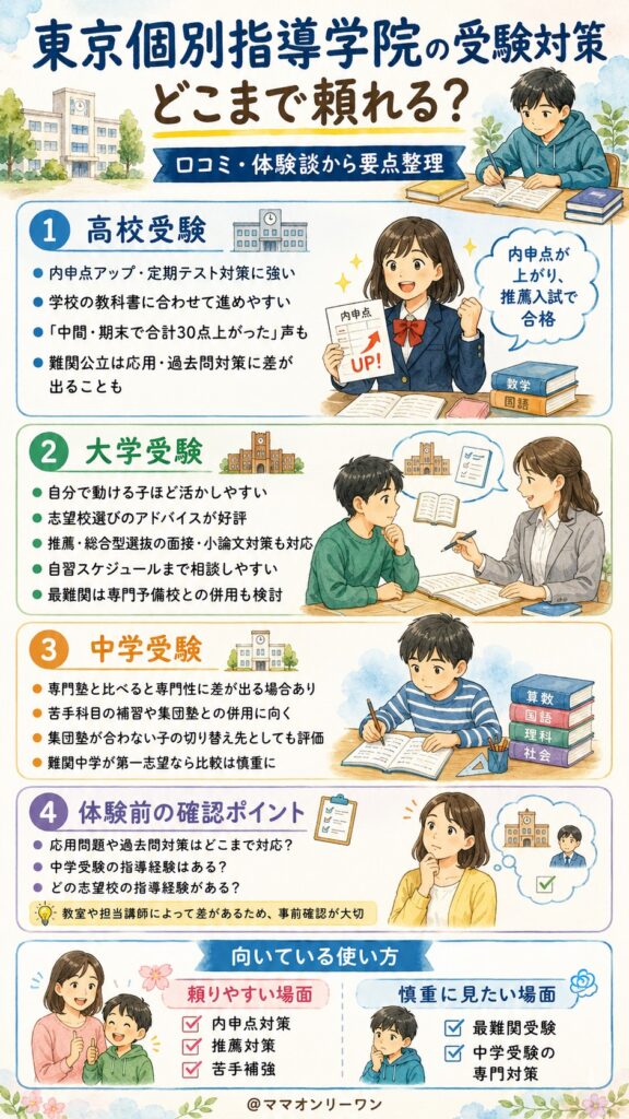 東京個別指導学院の受験対策、どこまで頼れるのか？