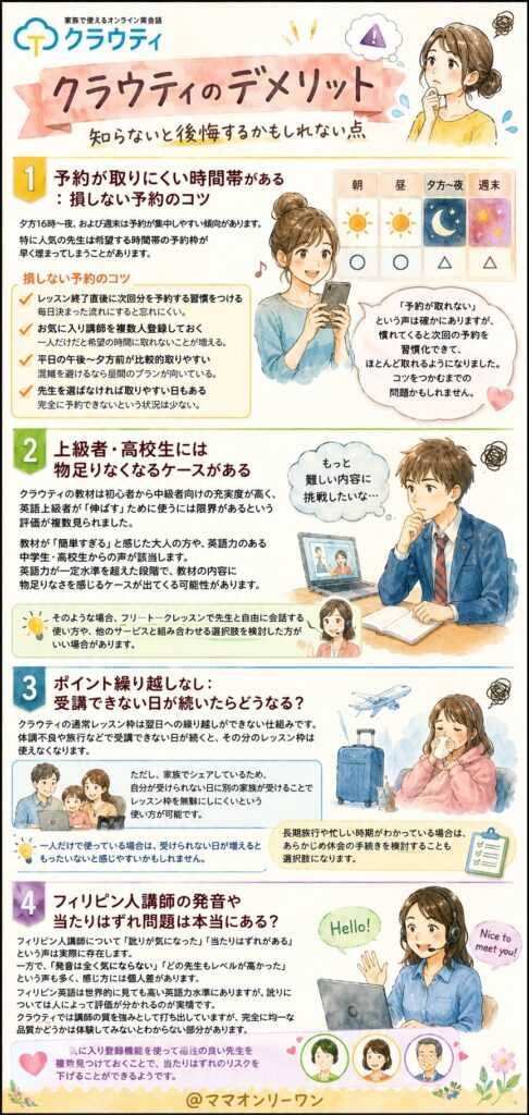 クラウティのデメリット、知らないと後悔するかもしれない点
