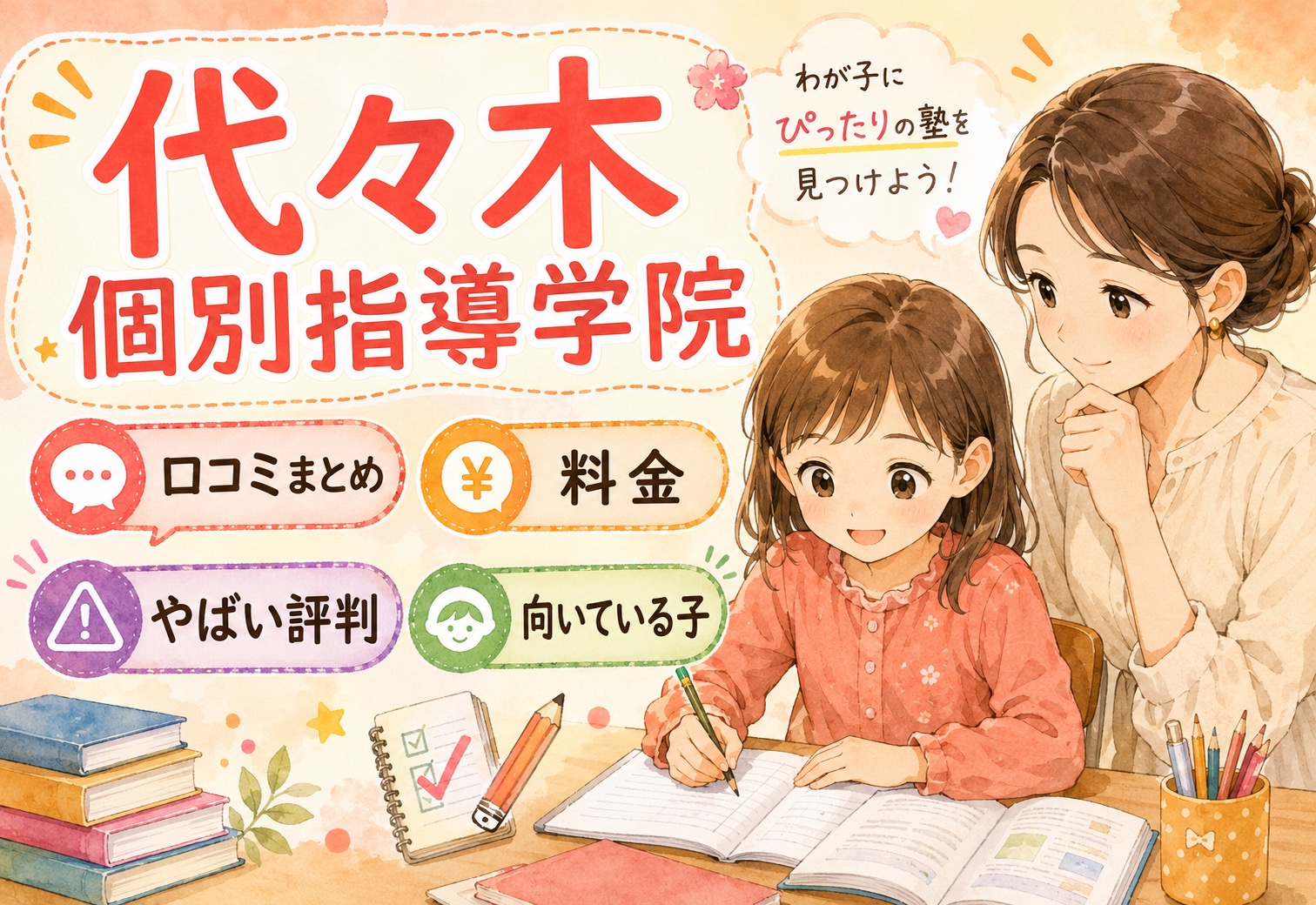 代々木個別指導学院の口コミまとめ｜料金・やばい評判・向いている子を徹底解説