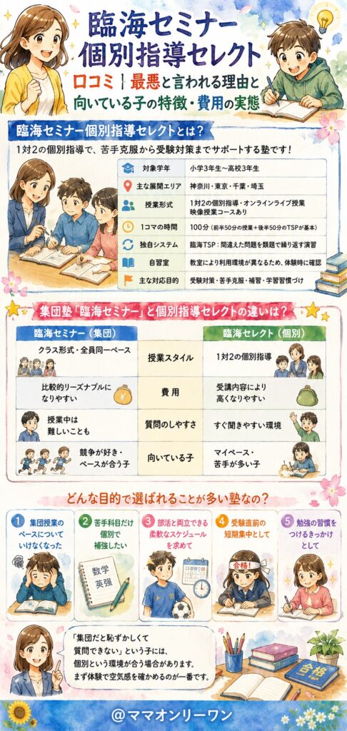 臨海セミナー個別指導セレクトとは、どんな塾なの？