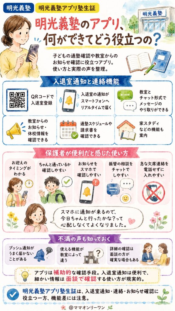 明光義塾のアプリ、何ができてどう役立つの？
