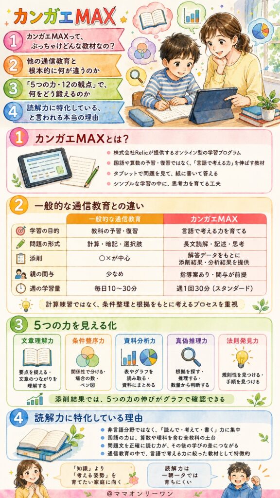 カンガエMAXって、ぶっちゃけどんな教材なの?