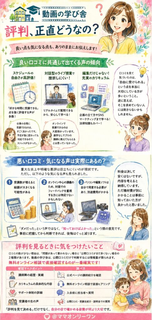 動画の学び舎の評判、正直どうなの?