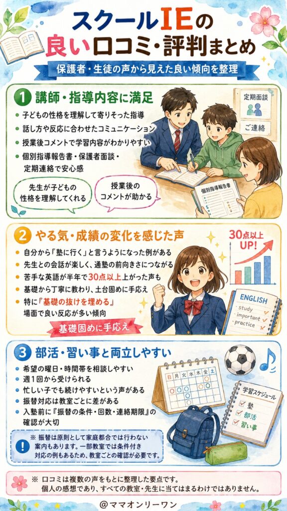 スクールIEの良い口コミ・評判をまとめ