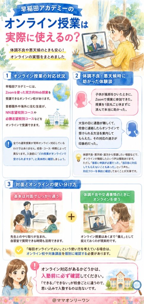 早稲田アカデミー オンライン授業は実際に使えるの？