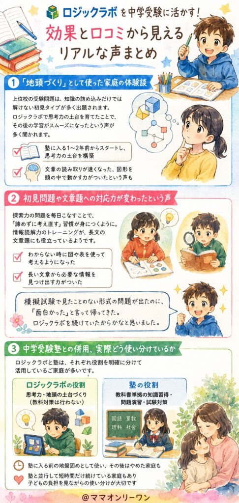 ロジックラボ 中学受験への効果、口コミから見えるリアルな声は?