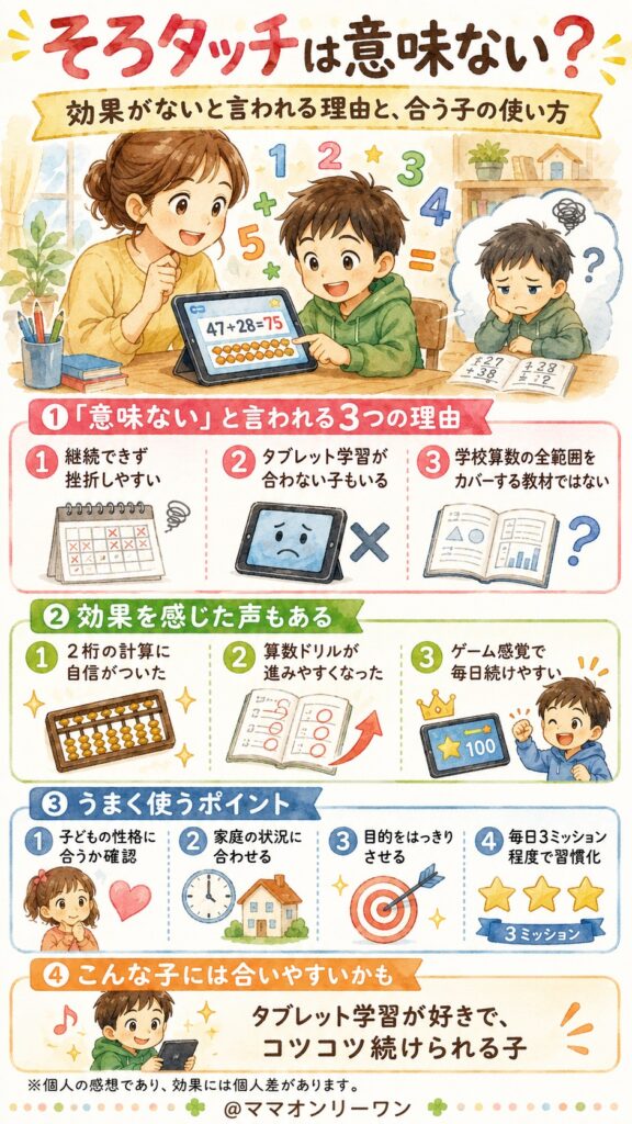 そろタッチは意味ない？効果がないと言われる理由