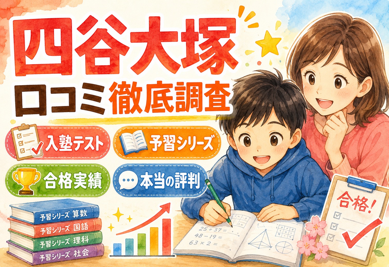 四谷大塚の口コミ徹底調査｜入塾テスト・予習シリーズ・合格実績から見る本当の評判とは
