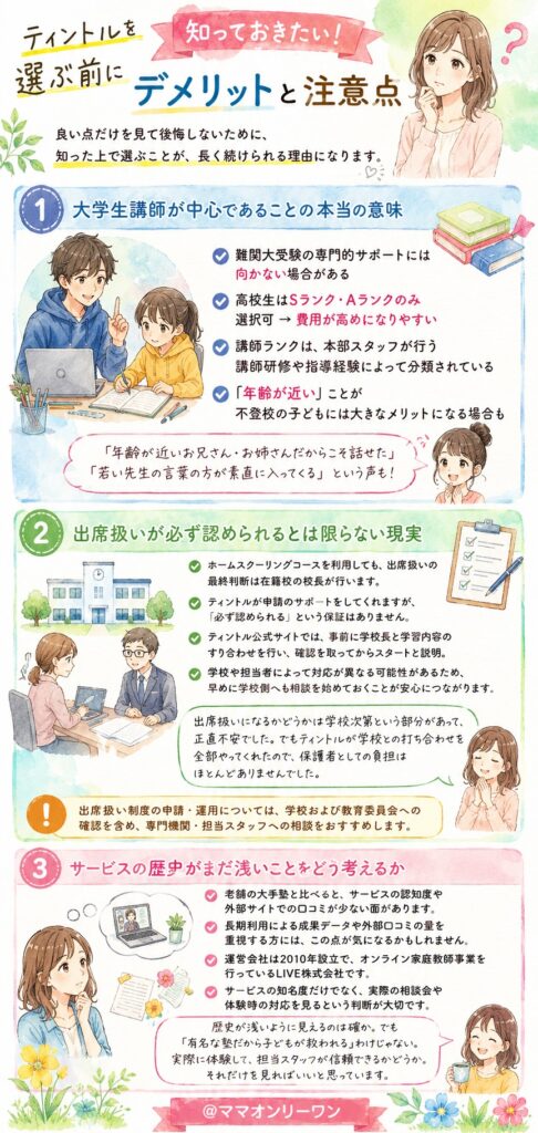 ティントルを選ぶ前に知っておきたいデメリットって何?