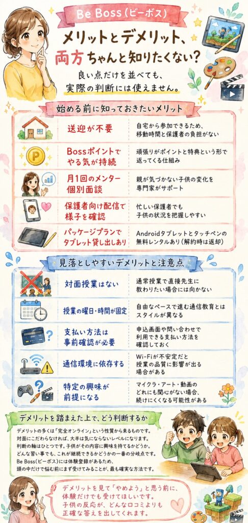 メリットとデメリット、両方ちゃんと知りたくない?