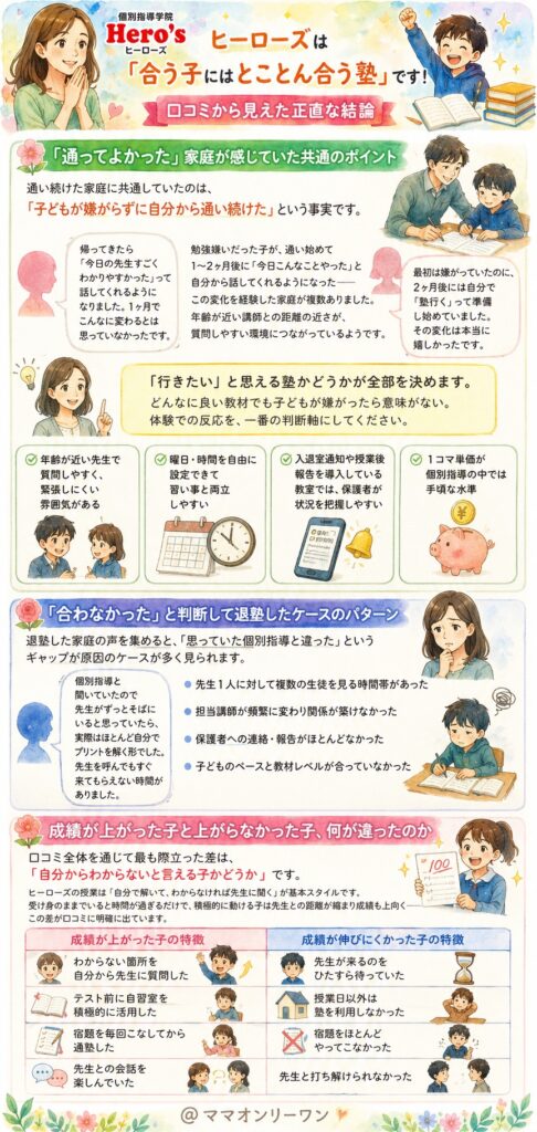 個別指導学院Hero'sヒーローズって結局どうなの？口コミから見えた正直な結論