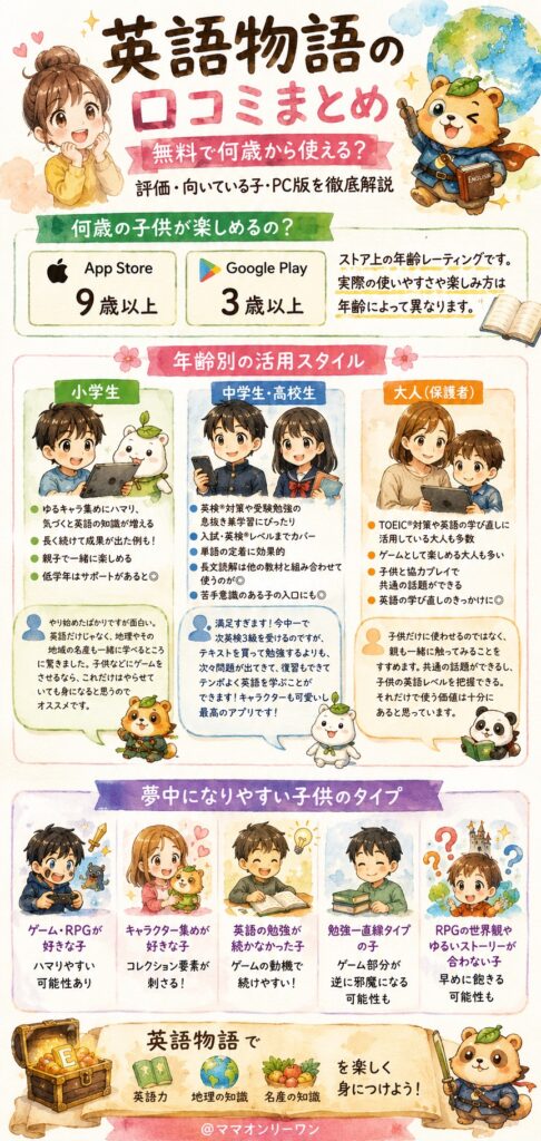 英語物語は何歳の子供が楽しめるの?