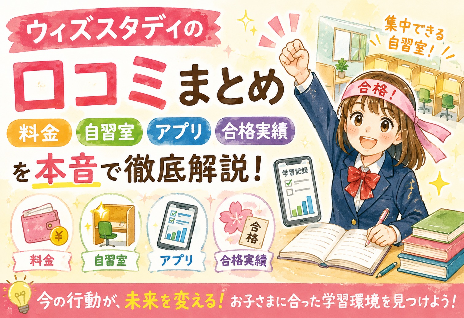 ウィズスタディの口コミまとめ｜料金・自習室・アプリ・合格実績を本音で徹底解説