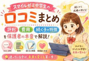 スマイルゼミ中学生の口コミまとめ｜評判・費用・続く子の特徴を保護者の本音で解説