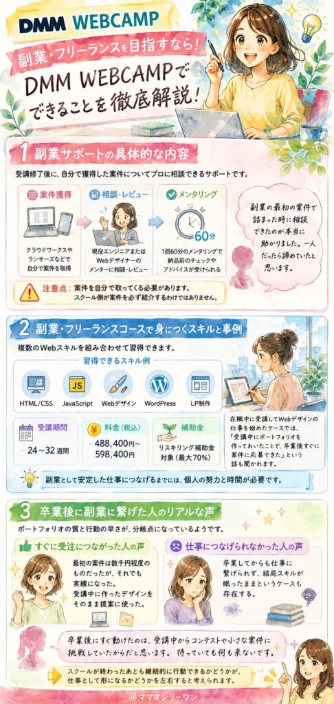 SHIFT TERAS CAMPUS(旧DMM WEBCAMP) 副業・フリーランスを目指す場合、SHIFT TERAS CAMPUS(旧DMM WEBCAMP)で何ができるの?