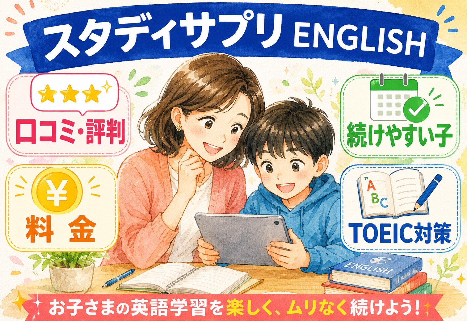 スタディサプリENGLISH口コミ・評判まとめ｜続けやすい子の特徴・料金・TOEIC対策を解説