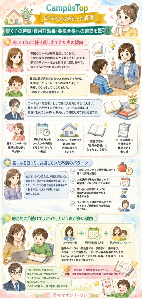 CampusTopの口コミをまとめると、どんな評判なのか？