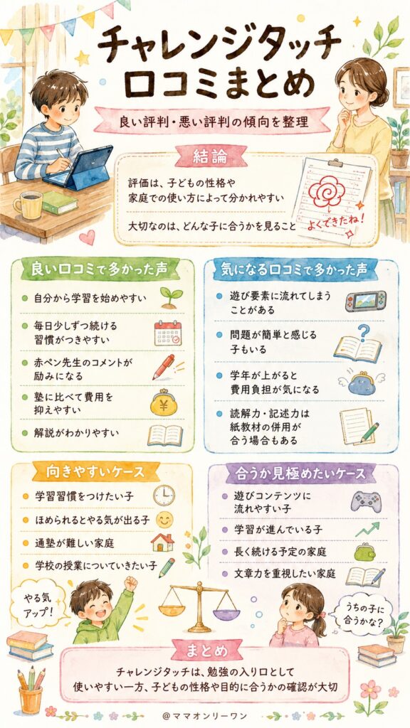 チャレンジタッチの口コミ、結論から言うとどうなの？