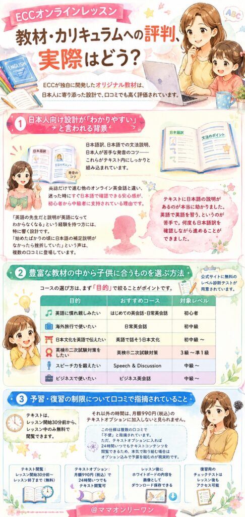 教材・カリキュラムへの評判、実際はどう？
