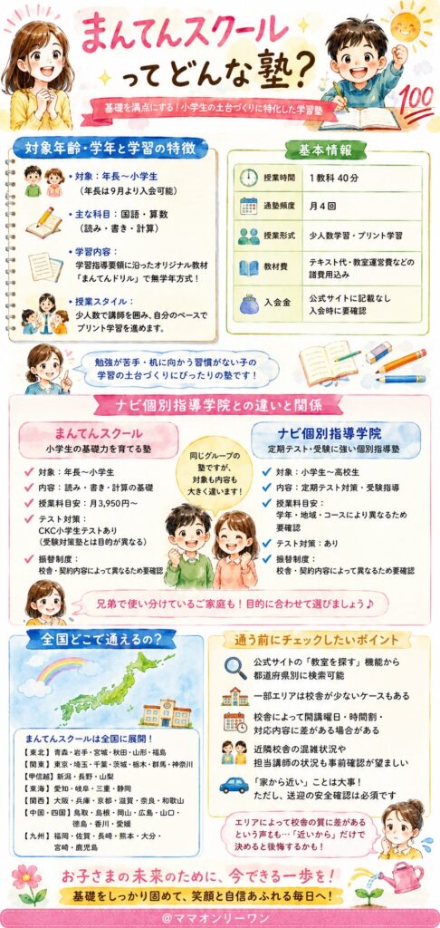 まんてんスクールとはどんな塾なの？
