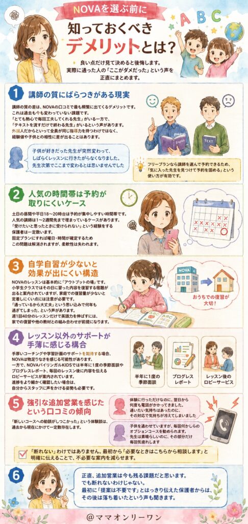NOVAを選ぶ前に知っておくべきデメリットとは？