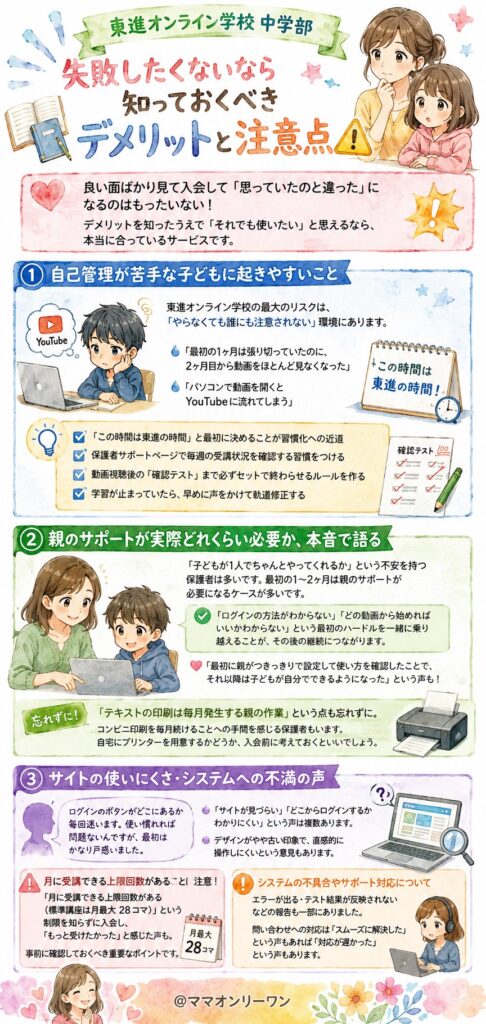 東進オンライン学校中学部 失敗したくないなら知っておくべきデメリットと注意点は?