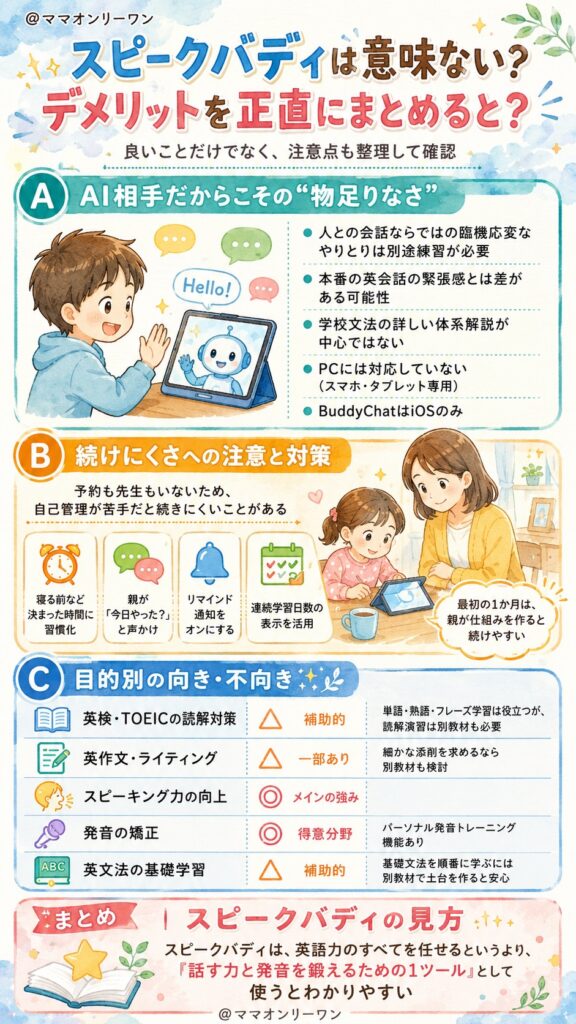 スピークバディは意味ない? デメリットを正直にまとめると?