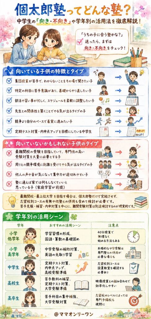 個太郎塾はどんな子供に向いているの？