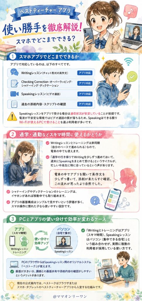 ベストティーチャーアプリの使い勝手はどうなの？