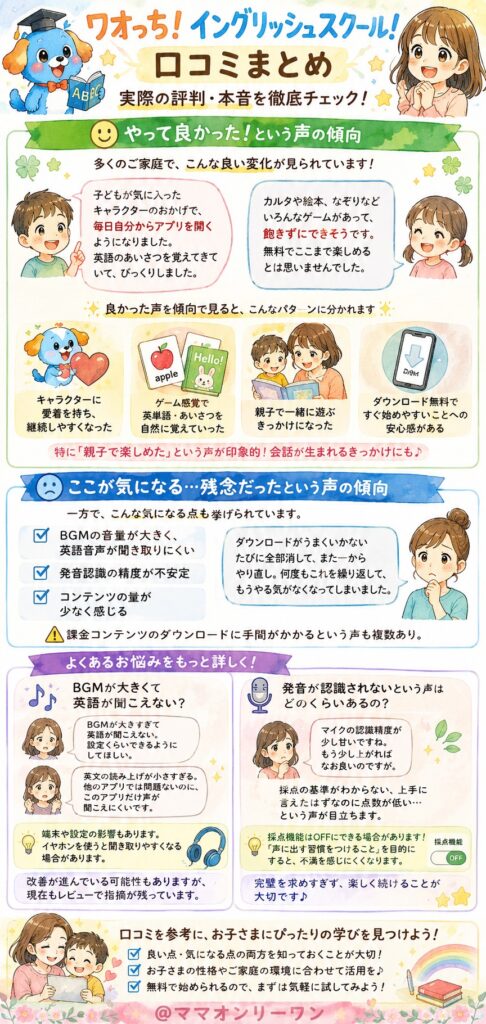 ワオっち！イングリッシュスクール！ 実際の口コミ・評判、本音はどうなの？