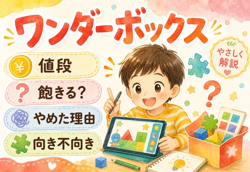 ワンダーボックスの口コミまとめ｜値段・飽きる・やめた理由まで向き不向きを解説