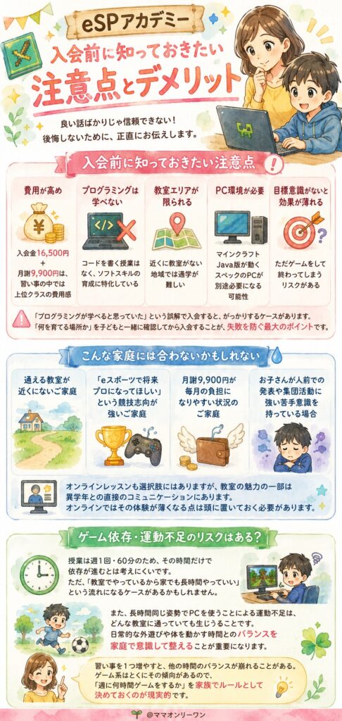 デメリットも正直に教えて？