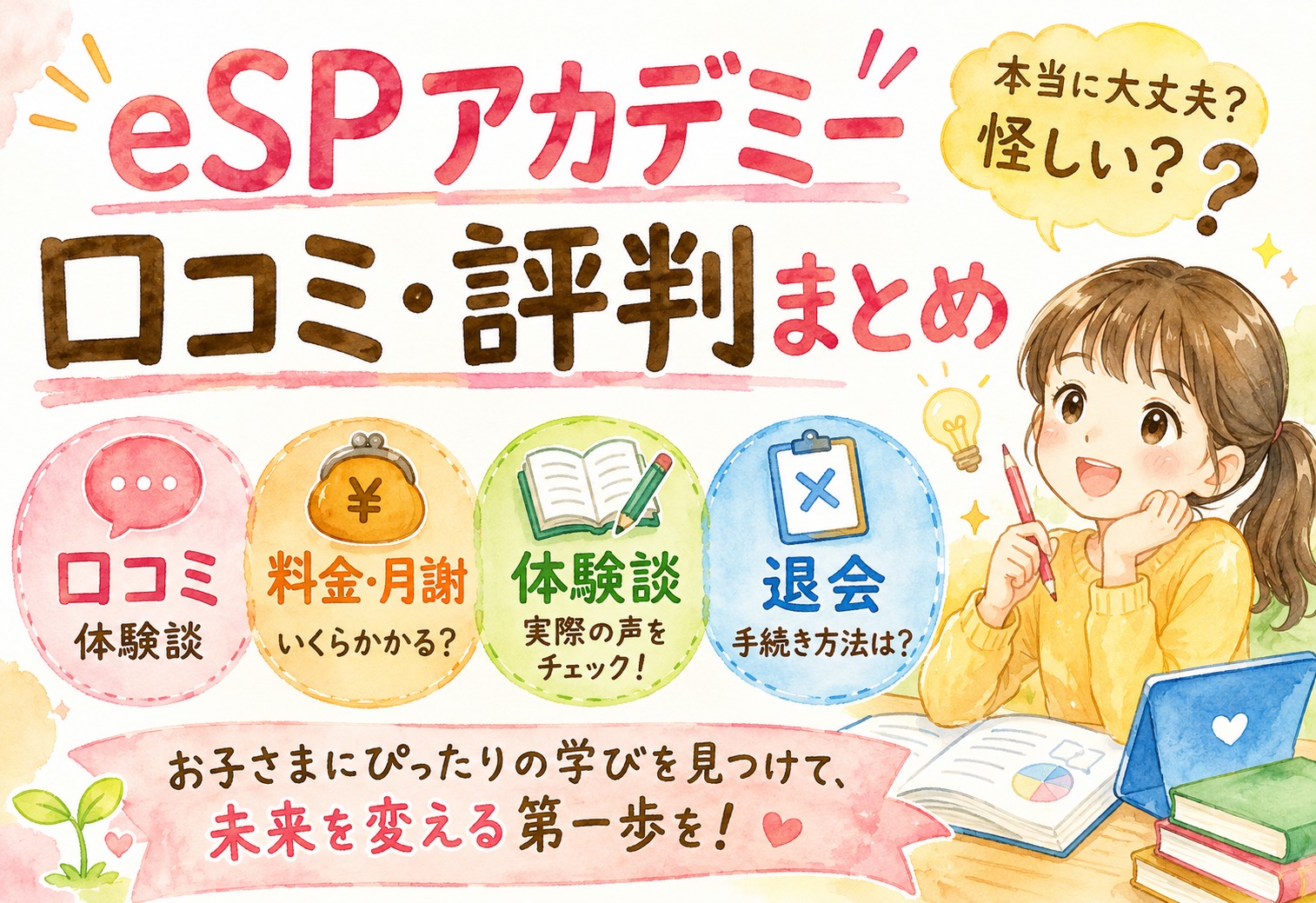 eSPアカデミー口コミ・評判まとめ｜料金・月謝・体験談・退会・怪しい？をすべて解説