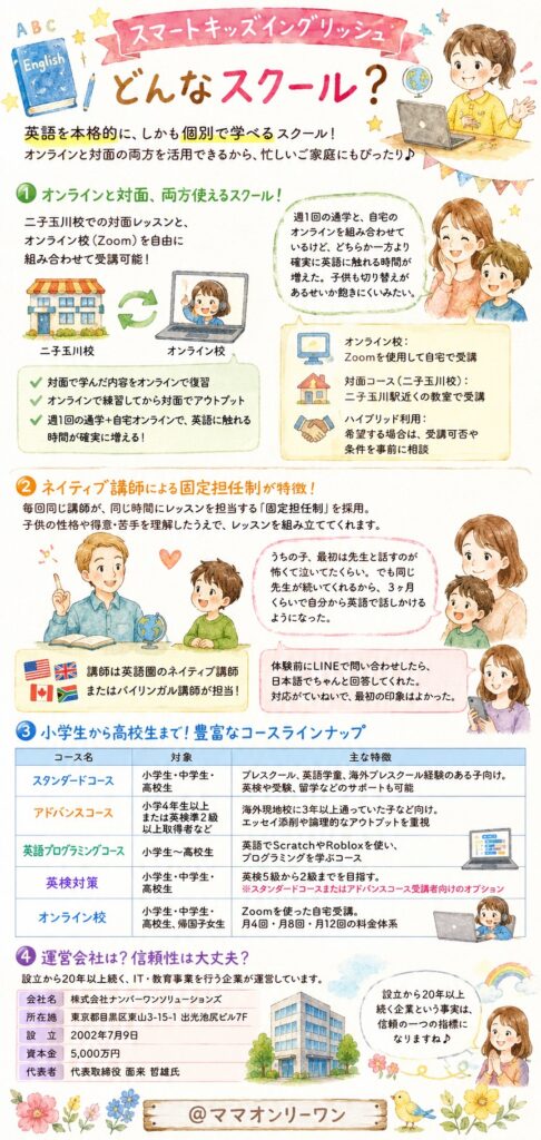 スマートキッズイングリッシュって、実際どんなスクールなの？